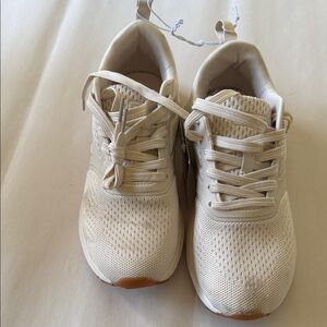 RBX Women's Cream Knit Athletic Sneakers